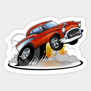 1957 Chevy Wheelie Sticker